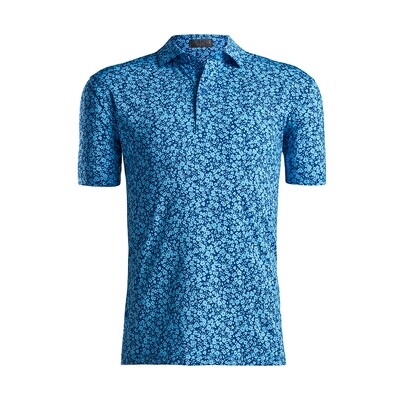G/FORE Men&#39;s Abstract Floral Polo