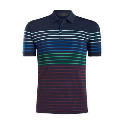G/FORE Variegated Stripe Polo (Twilight)