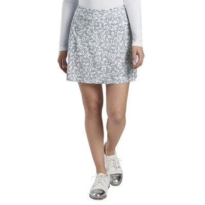 G/FORE Women's Floral Print A-Line Skort (Snow)