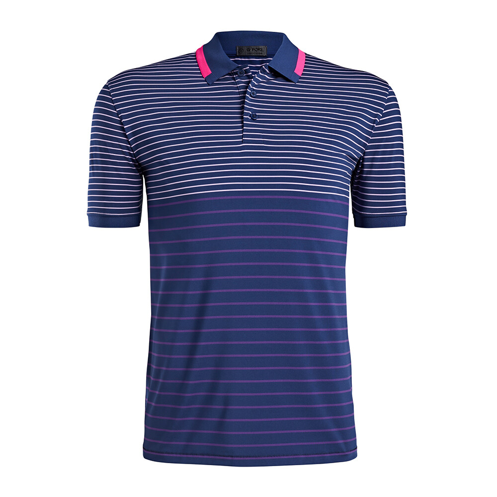 G/FORE Men&#39;s Bayadere Stripe Polo, SIZES: M