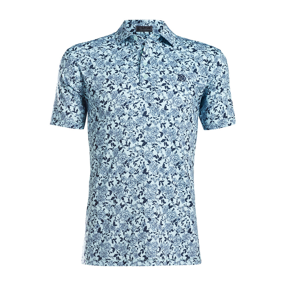 G/FORE Men&#39;s Garden Floral Polo, SIZES: S