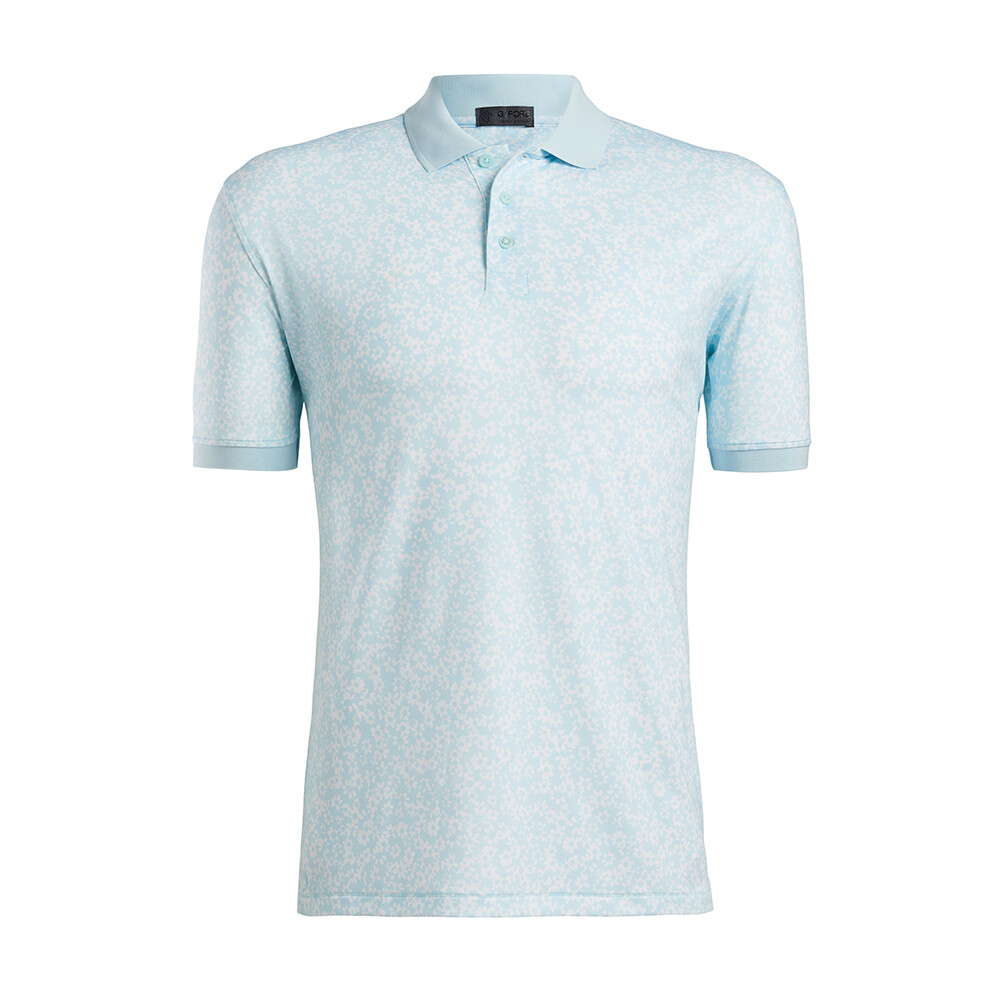 G/FORE Men&#39;s Daisy Floral Polo, SIZES: S, COLOR: Capri