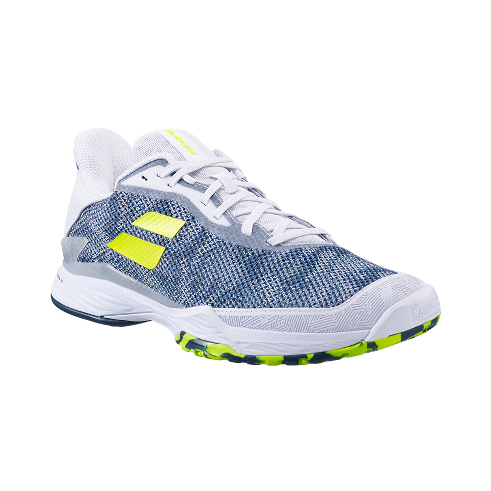 Babolat Tennis Men&#39;s Shoes Jet Tere (White/Dark Blue)