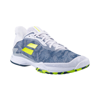 Babolat Tennis Men&#39;s Shoes Jet Tere (White/Dark Blue)