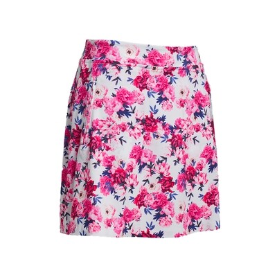 G/FORE Women's Floral Silky A-Line Skort (Snow Multi)