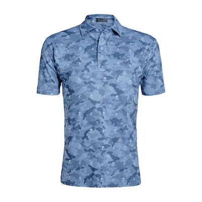 G/FORE Men&#39;s Icon Camo Tech Jersey Slim Fit Polo