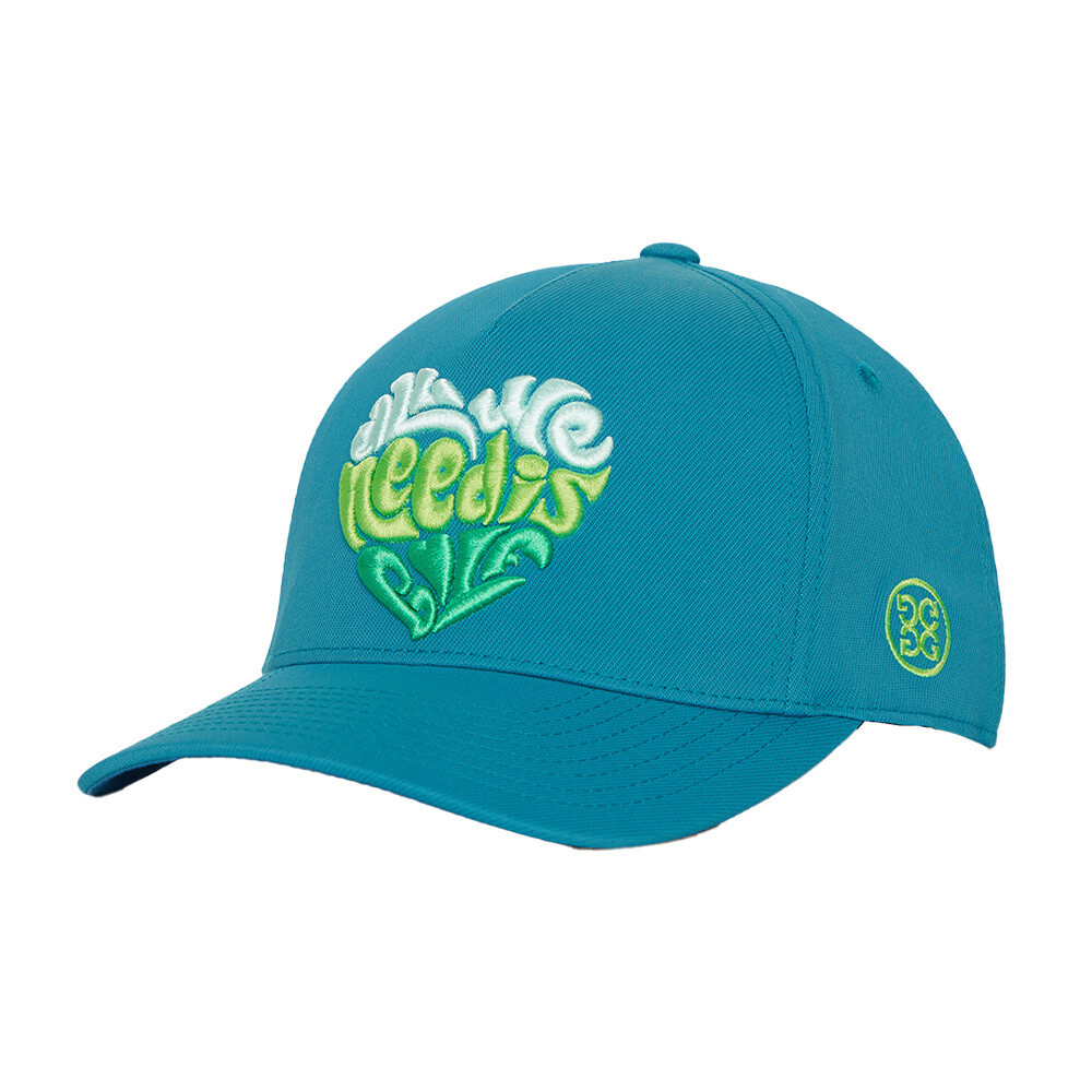 G/FORE All We Need Is Golf Twill Snapback, COLOR: Petrol