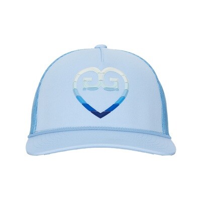 G/FORE Women's Striped Heart G's Interlock Knit Trucker Hat