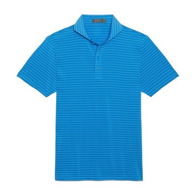 G/FORE Men's Club Stripe Tech Jersey Slim Fit Polo