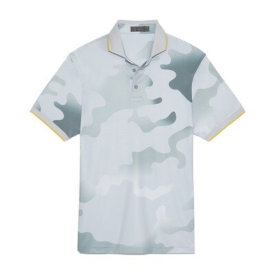 G/FORE Camo Modern Spread Rib Collar Tech Jersey Slim Fit Polo