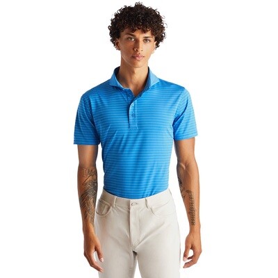 G/FORE Men's Club Stripe Tech Jersey Slim Fit Polo