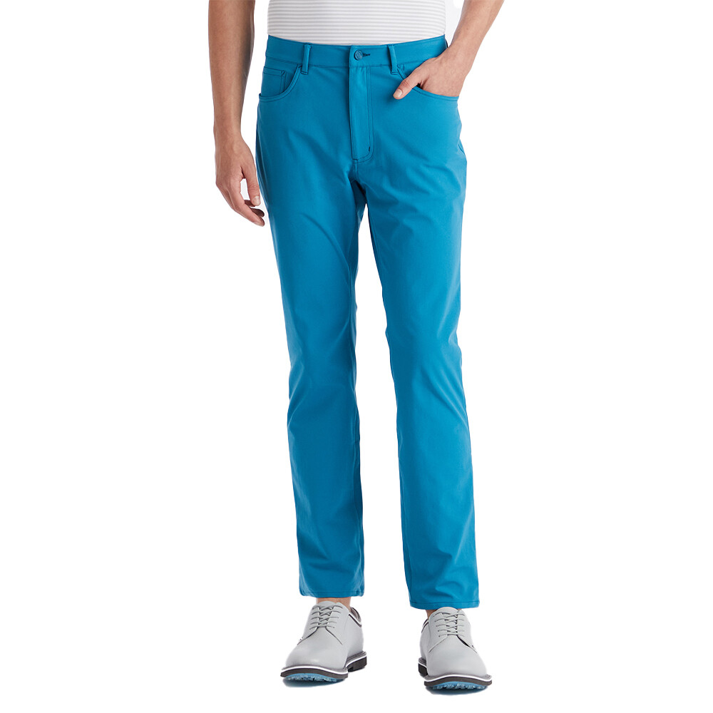 G/FORE Men&#39;s Tour 5 Pocket 4-Way Stretch Straight Leg Pant (Petrol), SIZE: 32