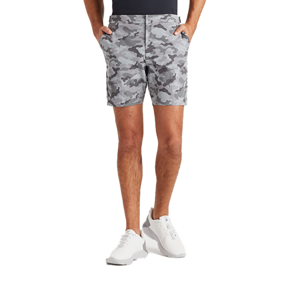 G/FORE Men’s Camo Tech Tab 4-Way Stretch Short (Charcoal Camo), SIZE: 30