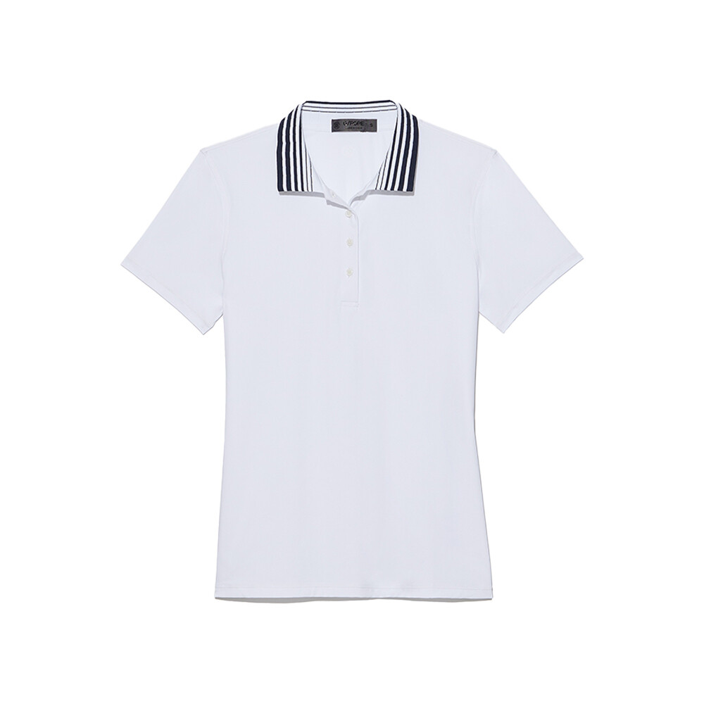G/FORE Women&#39;s Pleated Collar Silky Tech Nylon Polo, SIZES: XS