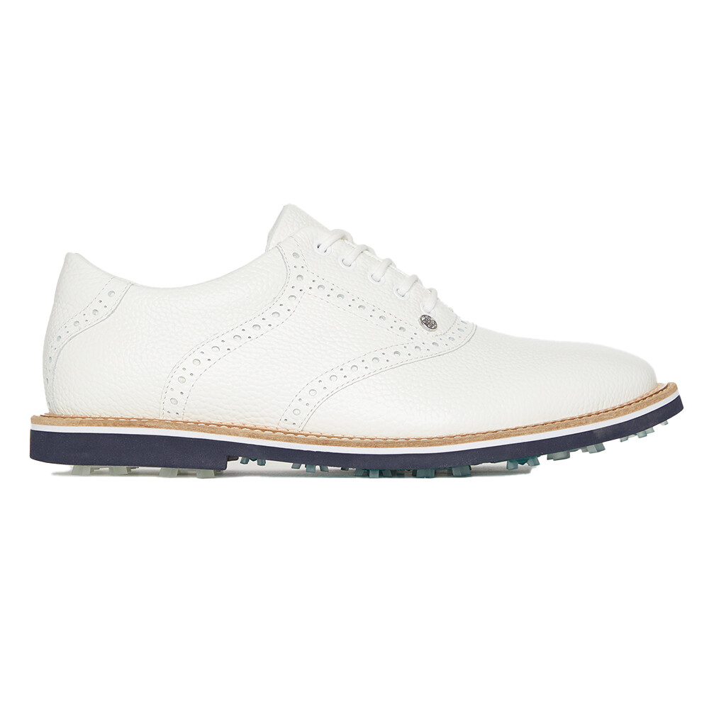 G/FORE Men's Tonal Saddle Gallivanter Golf Shoes (Snow/Twilight), SIZES: 8