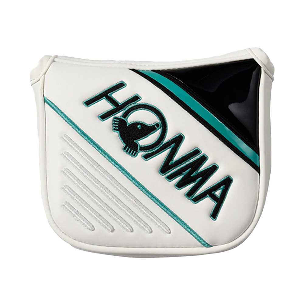 Honma Putter Cover Mallet PC12302, COLOR: White/Green