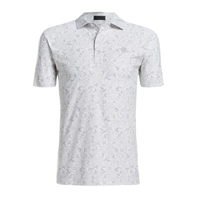 G/FORE Men&#39;s Neutral Floral Polo