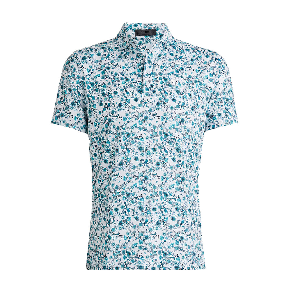 G/FORE Men’s Botanic Garden Tech Jersey Polo, COLOR: Mineral, SIZES: S