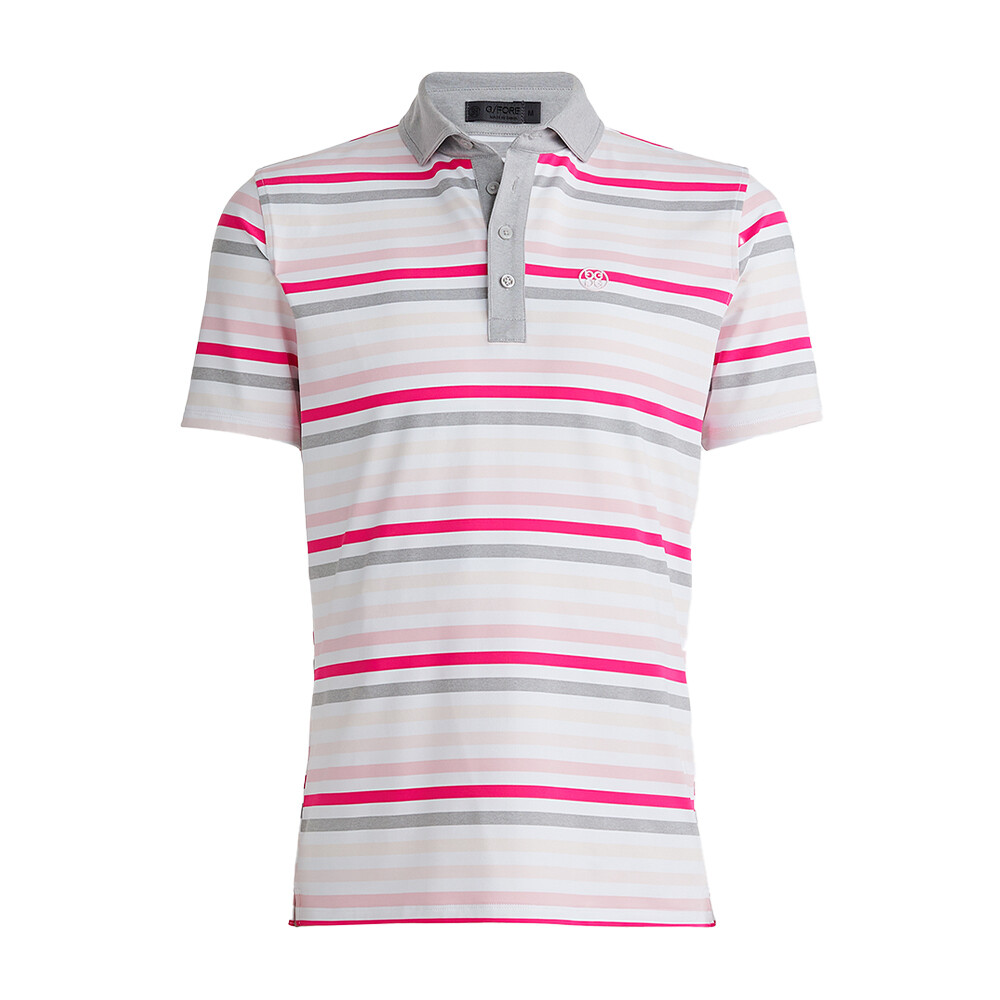 G/FORE Men’s Favourite Stripe Tech Jersey Polo, COLOR: Cameo, SIZES: S