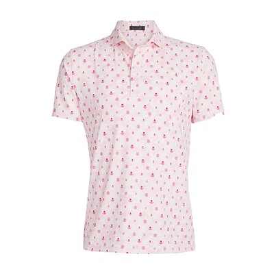 G/FORE Men&#39;s Mapped Icon Camo Tech Jersey Polo