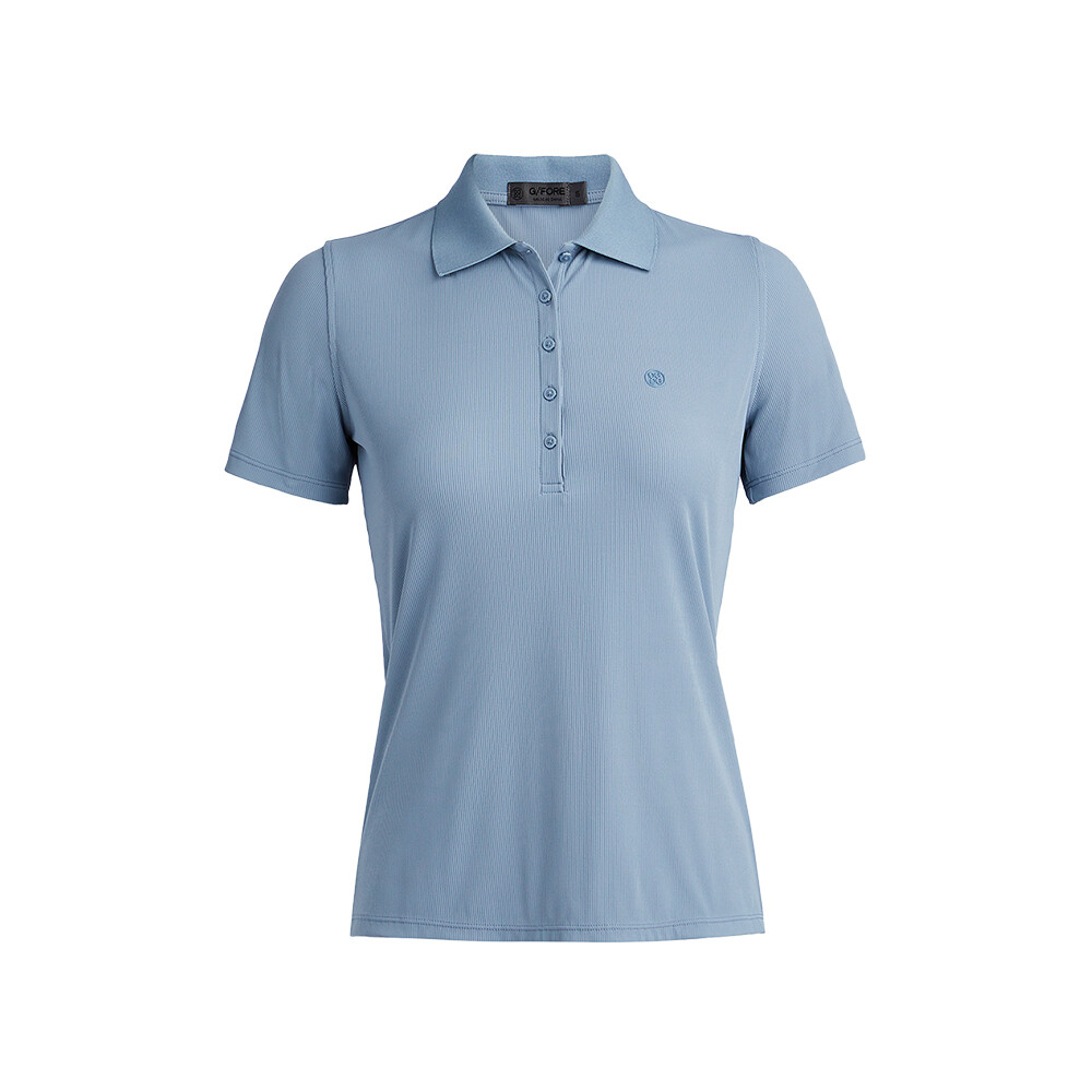 G/FORE Women’s Tech Nylon Rib Polo, COLOR: Fjord, SIZES: XS
