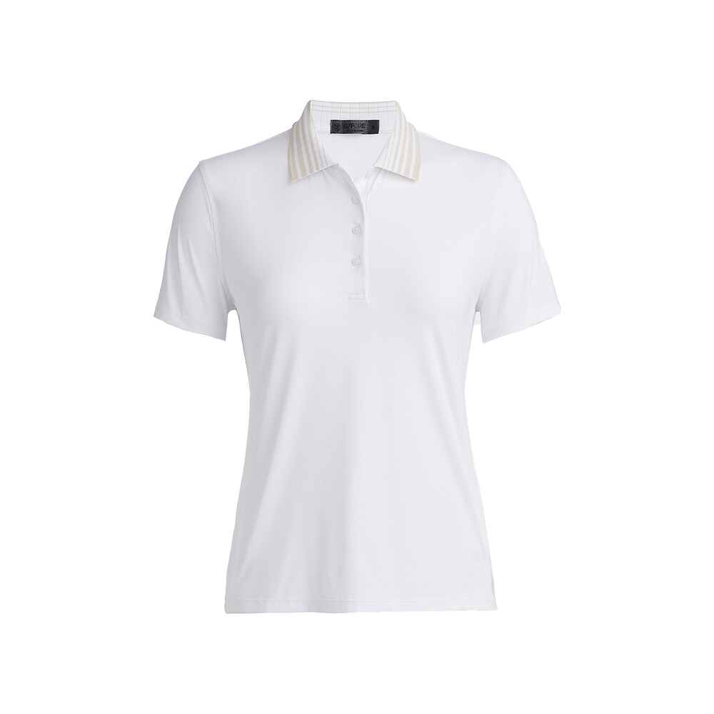 G/FORE Women’s Silky Tech Nylon Polo, COLOR: Snow, SIZES: XS