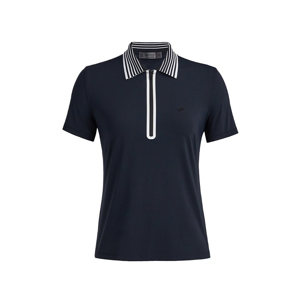 G/FORE Women’s Silky Tech Nylon Quarter Zip Polo, COLOR: Onyx, SIZES: XS