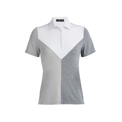 G/FORE Women’s Colour Block V Mélange Tech Jersey Polo