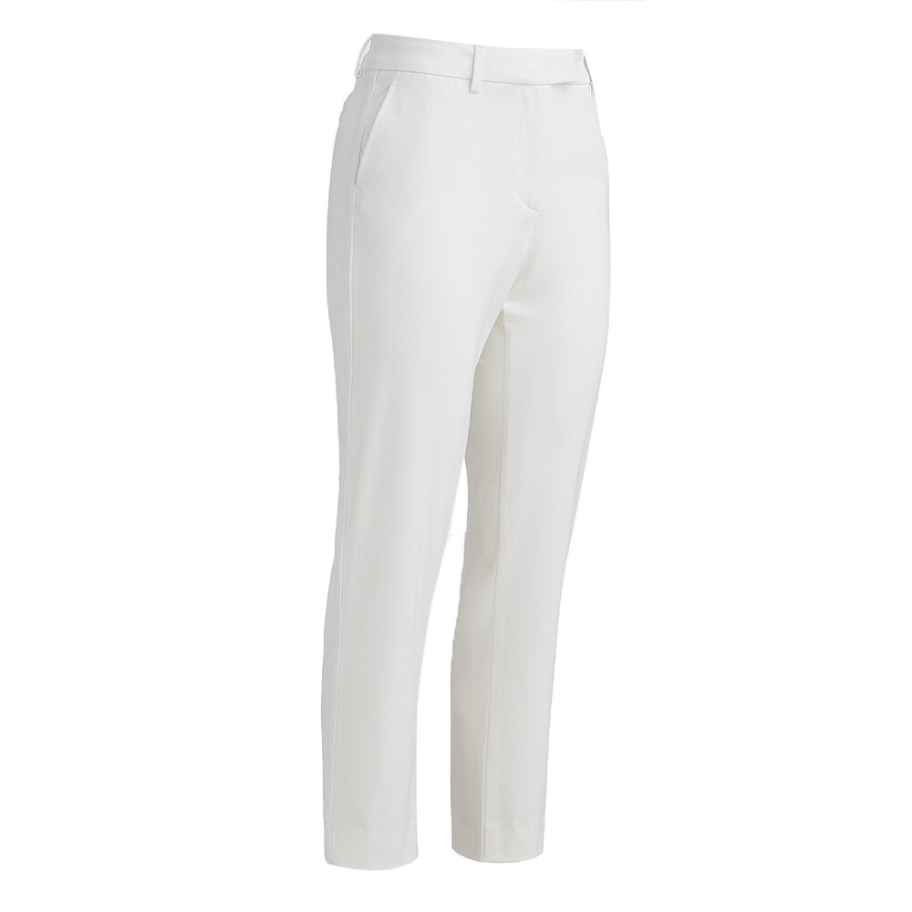 G/FORE Women’s Luxe 4-Way Stretch Twill Straight Leg Trouser, COLOR: Snow, SIZES: 0