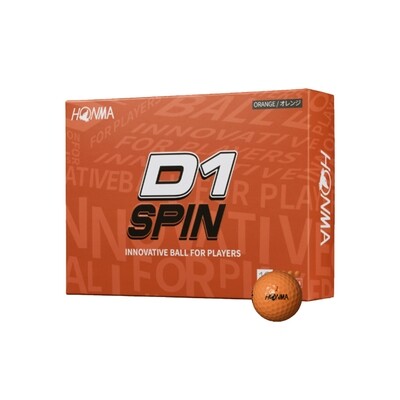 Honma D1 Spin Golf Ball (Orange)