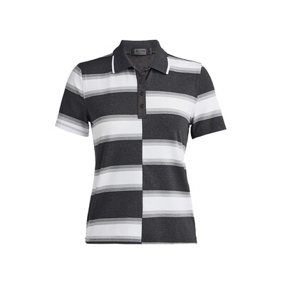 G/FORE Women’s Offset Gradient Stripe Tech Polo