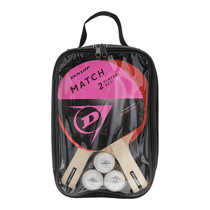 Dunlop Table Tennis Bat Match 2 Player Set