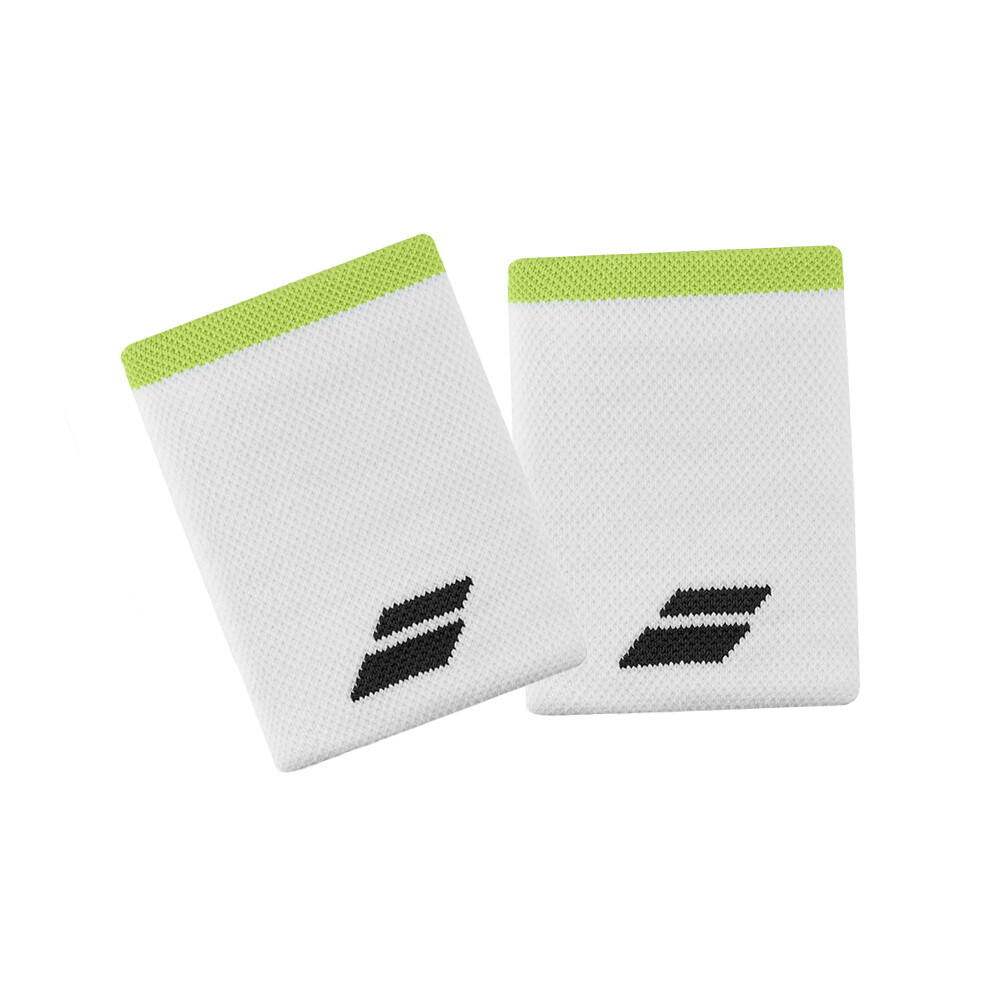 Babolat Logo Jumbo Wristband, COLOR: Gray/Aero