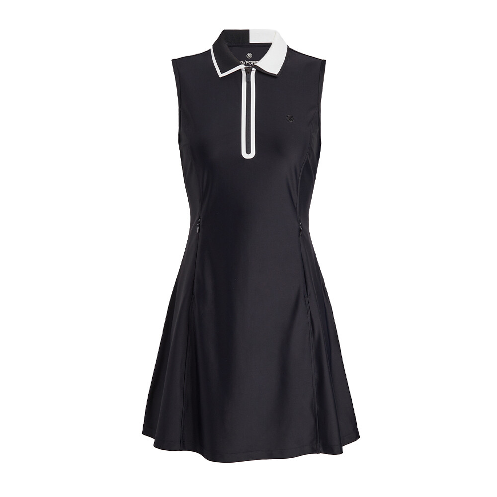 G/FORE Women&#39;s Contrast Rib Collar Tech Quarter Zip Dress, SIZE: XS