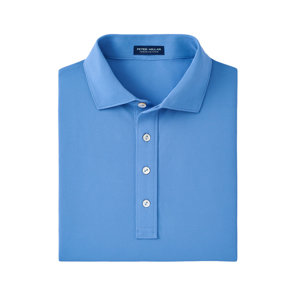 Peter Millar Men&#39;s Soul Performance Mesh Polo, COLOR: Cascade Blue, SIZES: S