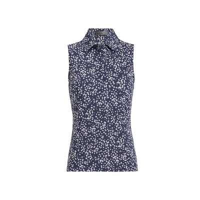G/FORE Women’s Cherry Blossom Silky Tech Nylon Sleeveless Polo