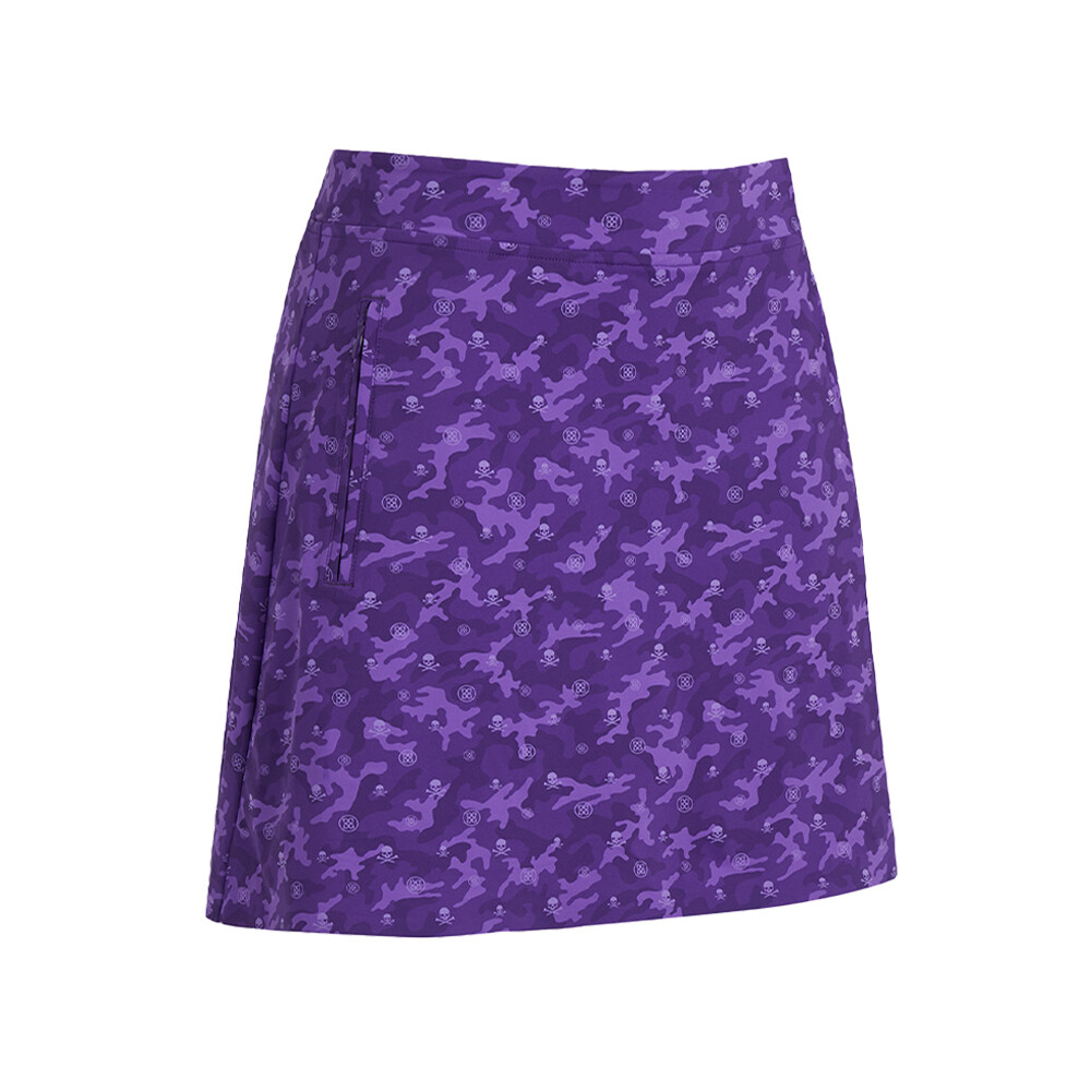 G/FORE Women’s Icon Camo Silky Tech Nylon A-Line Skort, COLOR: Midsummer, SIZES: XS