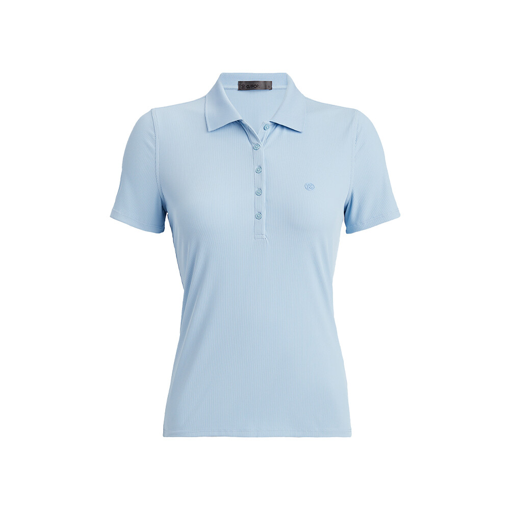 G/FORE Women’s Ribbed Tech Nylon Polo, COLOR: Baja, SIZES: XS