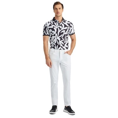 G/FORE Men’s Contrast Palm Tech Piqué Modern Spread Collar Polo
