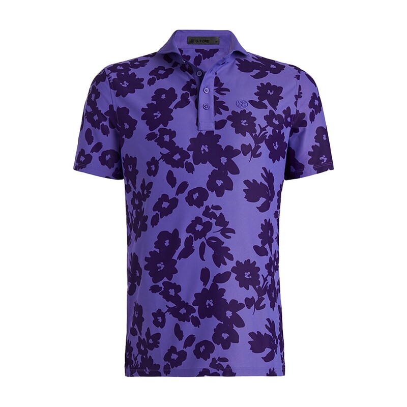 G/FORE Men’s Tonal Floral Tech Piqué Polo