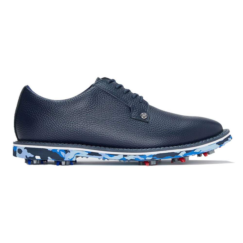 G/FORE Men&#39;s G/Lock Gallivanter Pebble Leather Saddle Golf Shoes, SIZE: 8