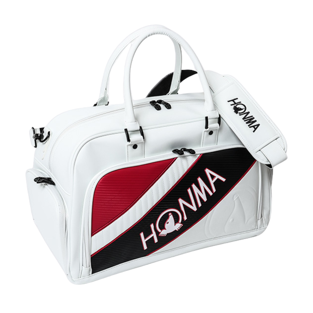 Honma Boston Bag BB12401, Color: White/Black