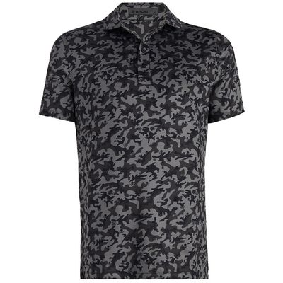 G/FORE Men’s Mapped Icon Camo Tech Jersey Golf Polo Shirt