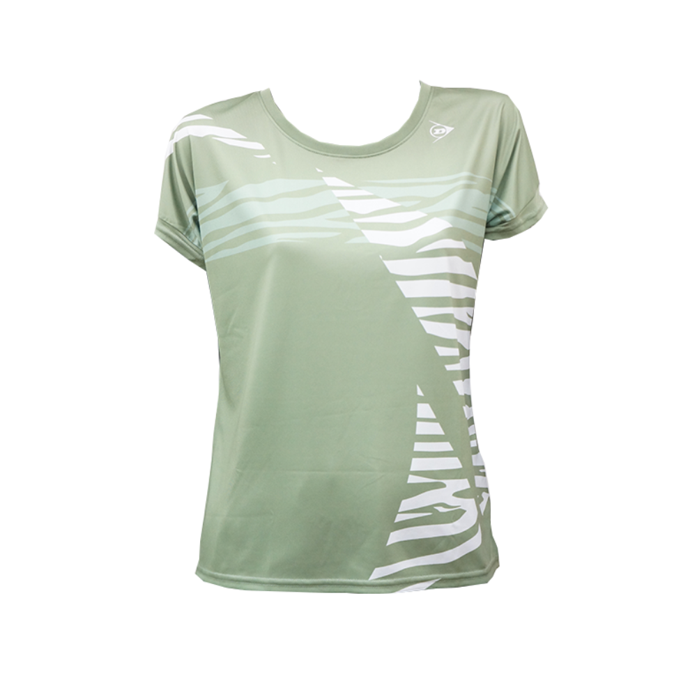 Dunlop Women&#39;s Tennis Shirt, Color: Olive, Size: O