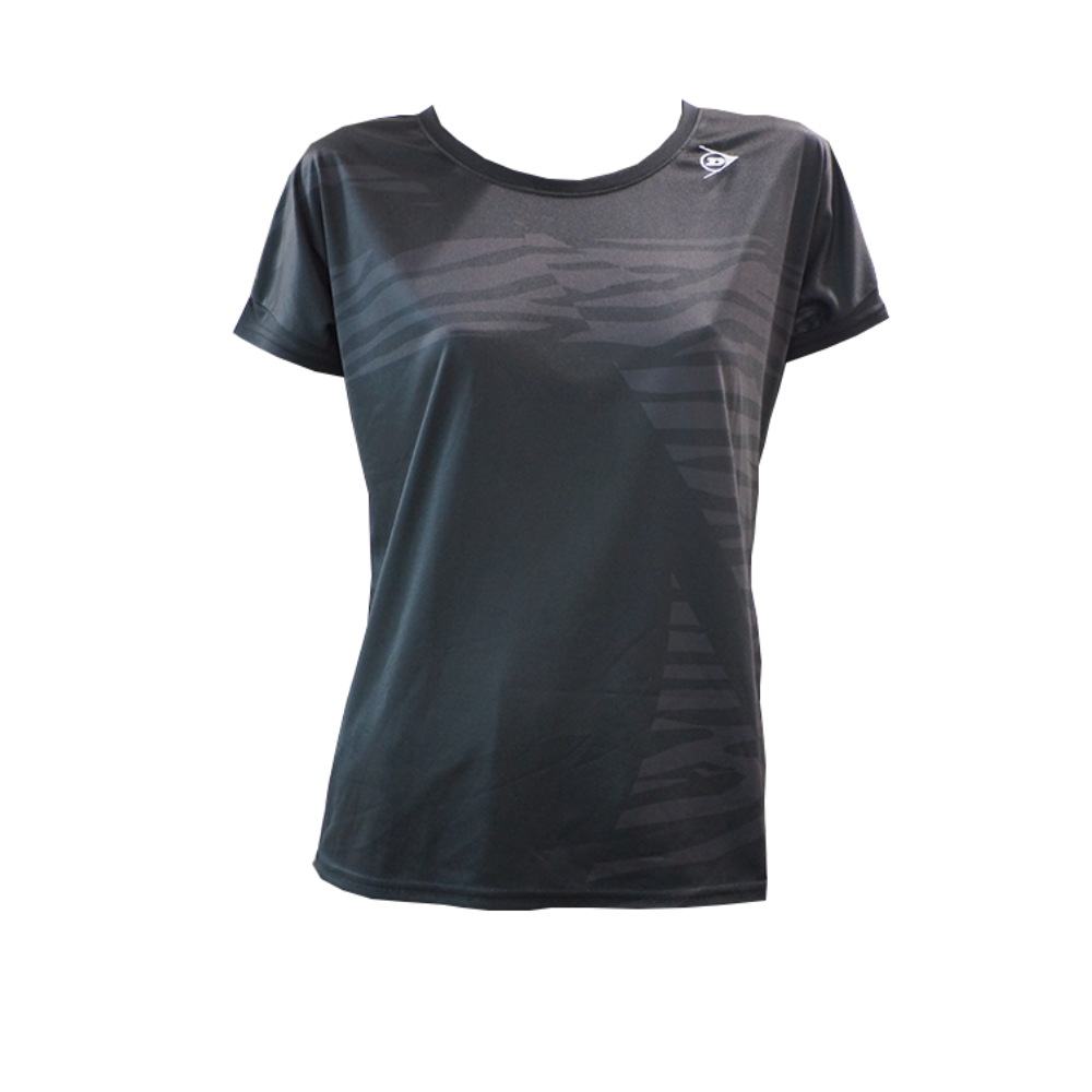 Dunlop Women&#39;s Tennis Shirt, Color: Black, Size: O