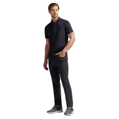 G/FORE Men's Rib Gusset Tech Piqué Modern Spread Collar Polo