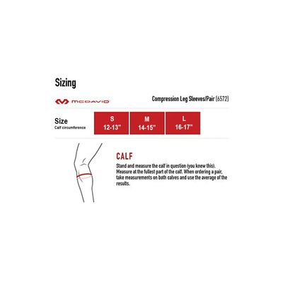 MCDAVID 6572 Compression Leg Sleeves