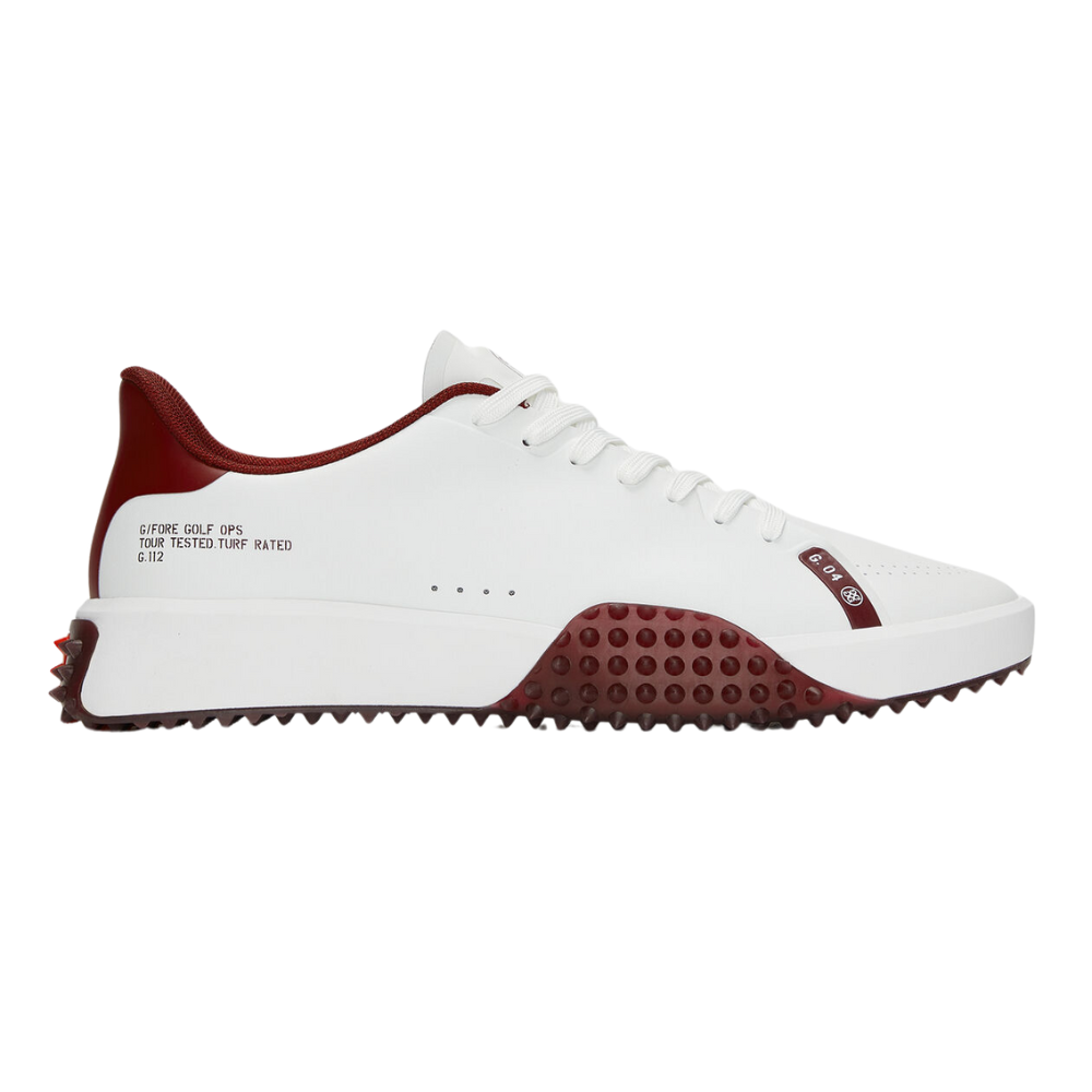 G/FORE Men&#39;s G.112 P.U Leather Golf Shoes, Size: 8, Color: Port/Cabernet
