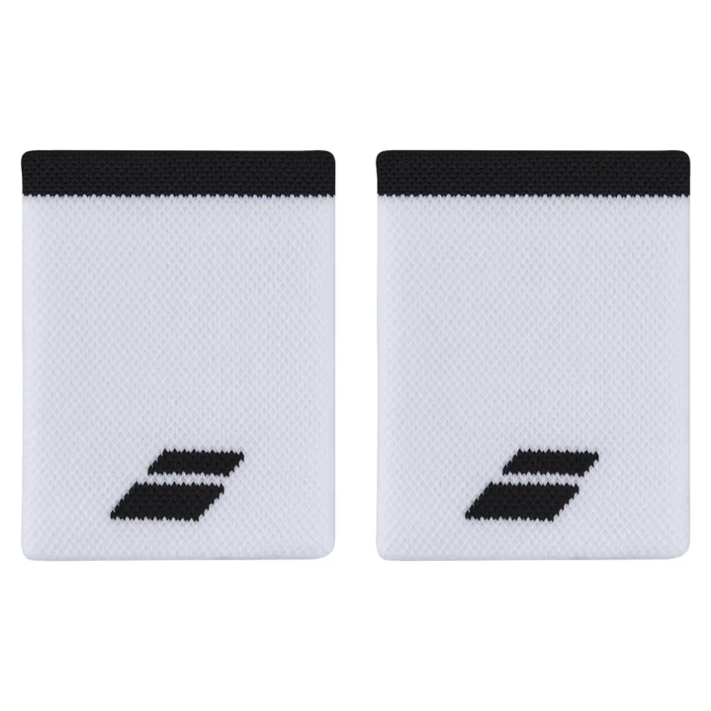 Babolat Logo Jumbo Wristband Unisex, Color: White/Black
