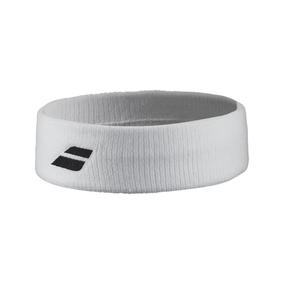 Babolat Logo Headband Unisex, Color: White/White